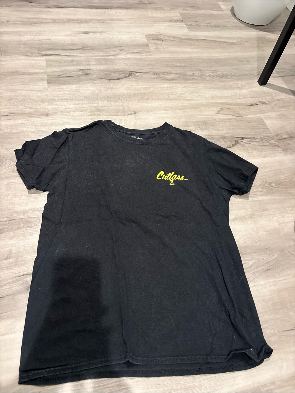 Logo Black Men's Crew Neck T-Shirt